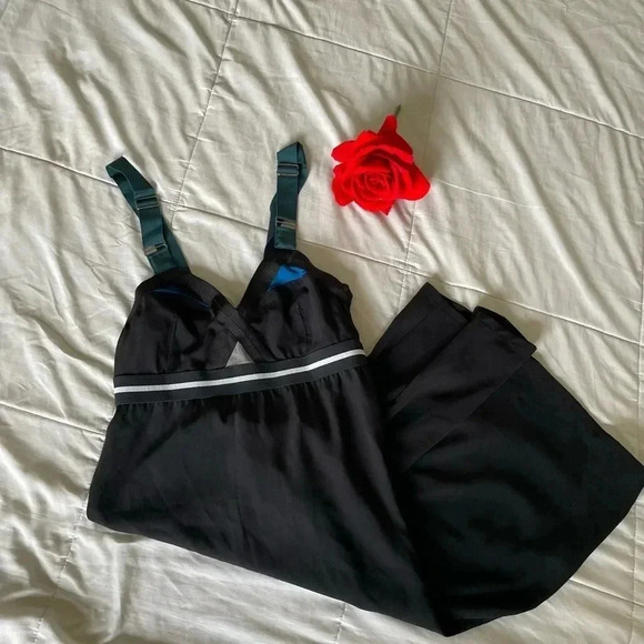 VPL black with azure midi dress - Picture 3 of 13